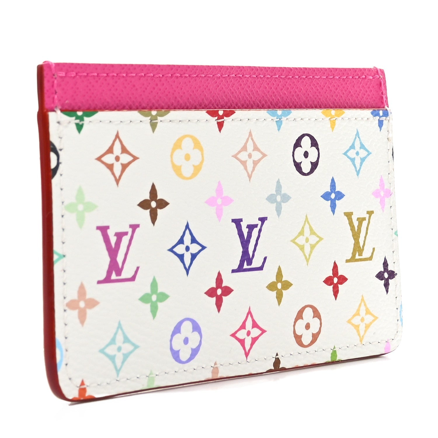LV X TM Monogram Multicolor Card Holder Kawaii Pink