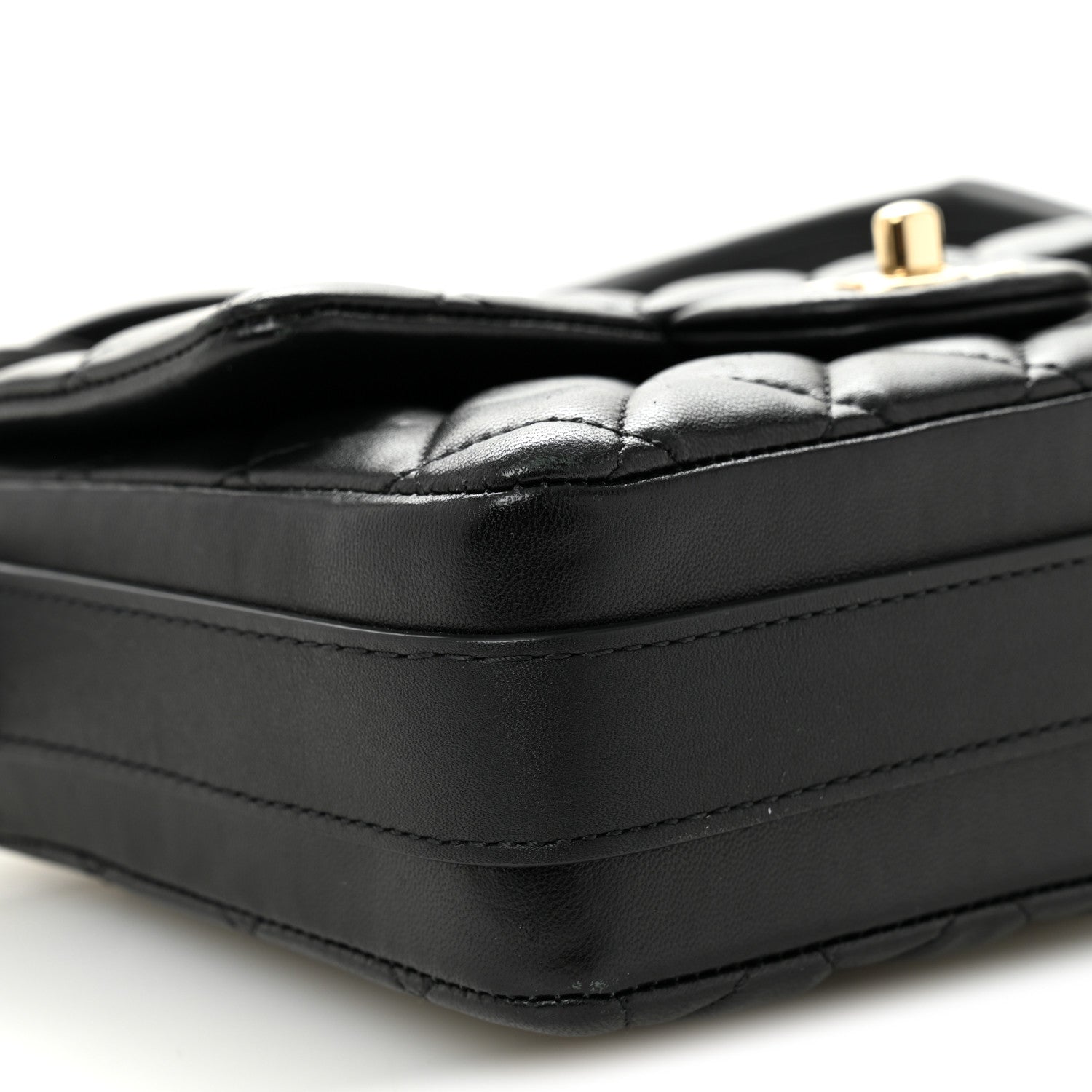 Calfskin Quilted Bolero De Chanel Flap Bag Black