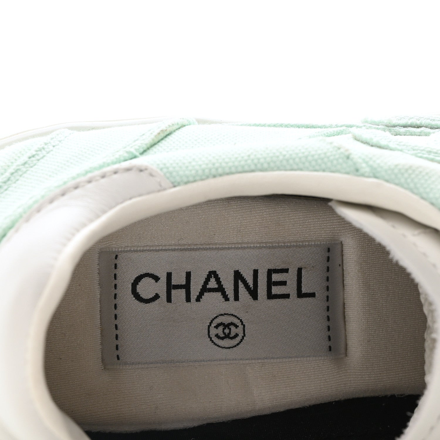 Cotton Sneakers 39 Light Turquoise White