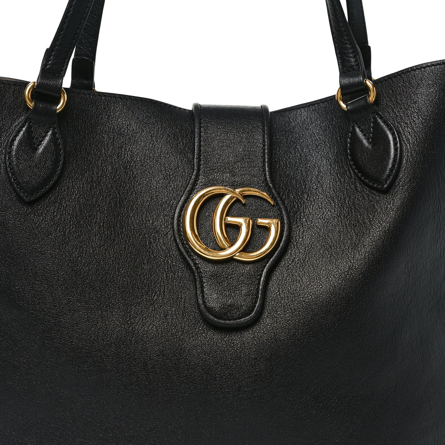 New Sakai Calfskin Lux Medium Dahlia Tote  Black