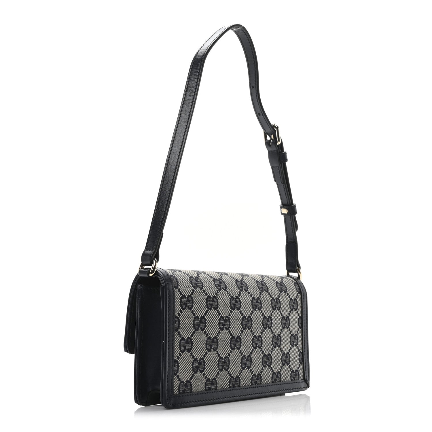 GG Monogram Mini Luce Shoulder Bag Beige Blue