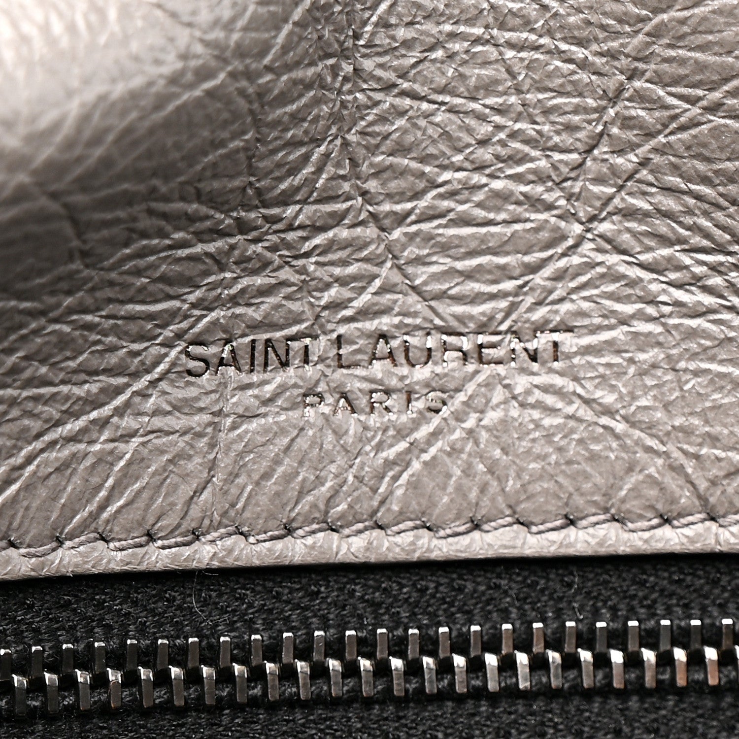 Crinkled Calfskin Matelasse Monogram Medium Niki Chain Satchel Storm