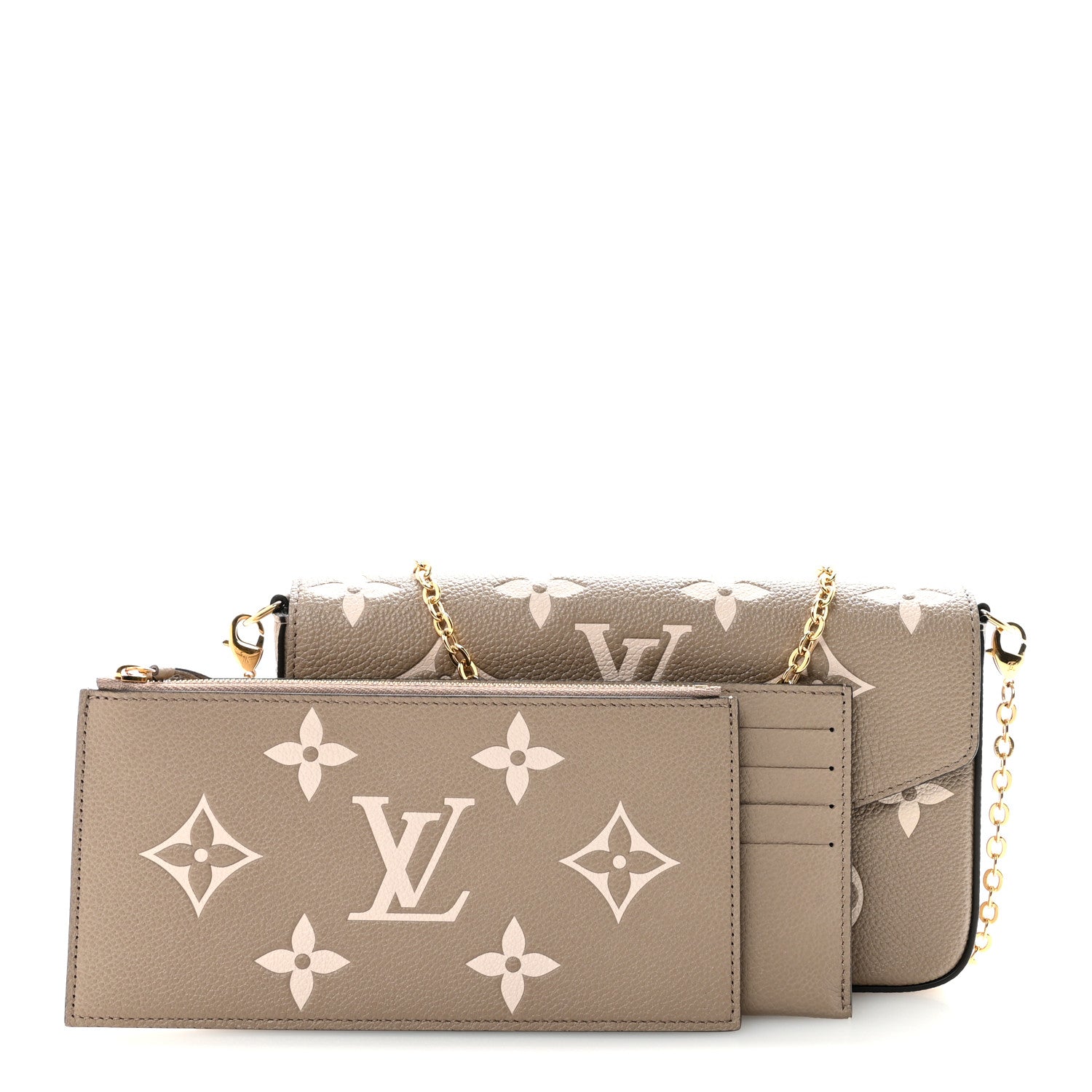 Empreinte Monogram Giant Felicie Pochette Tourterelle Creme