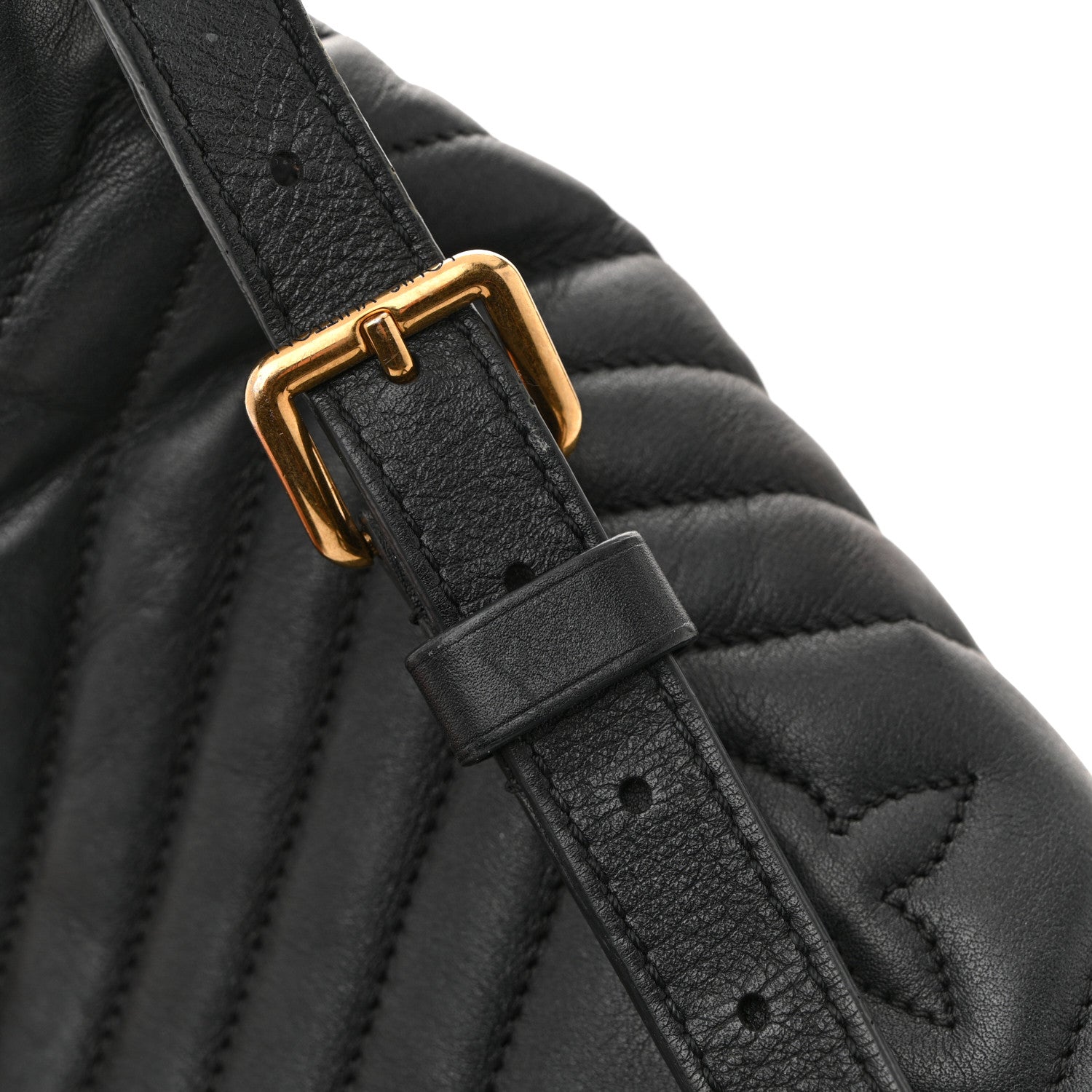 Calfskin Quilted New Wave Bumbag Black
