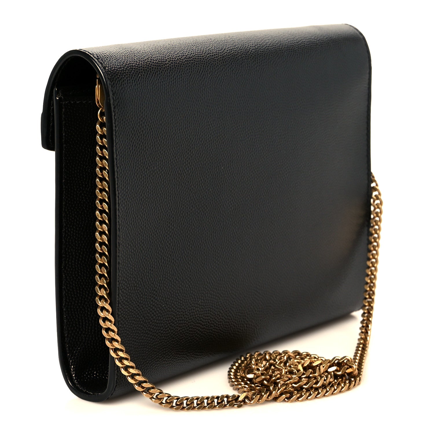 Grain De Poudre Monogram Cassandra Chain Wallet Black