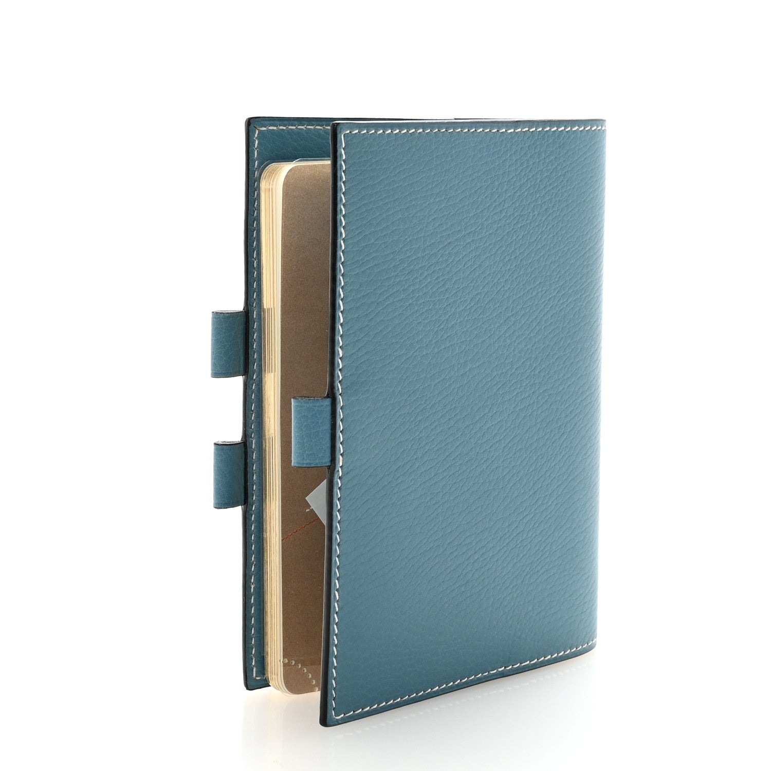Veau Rodeo Globe Trotter Agenda Cover PM Blue Jean
