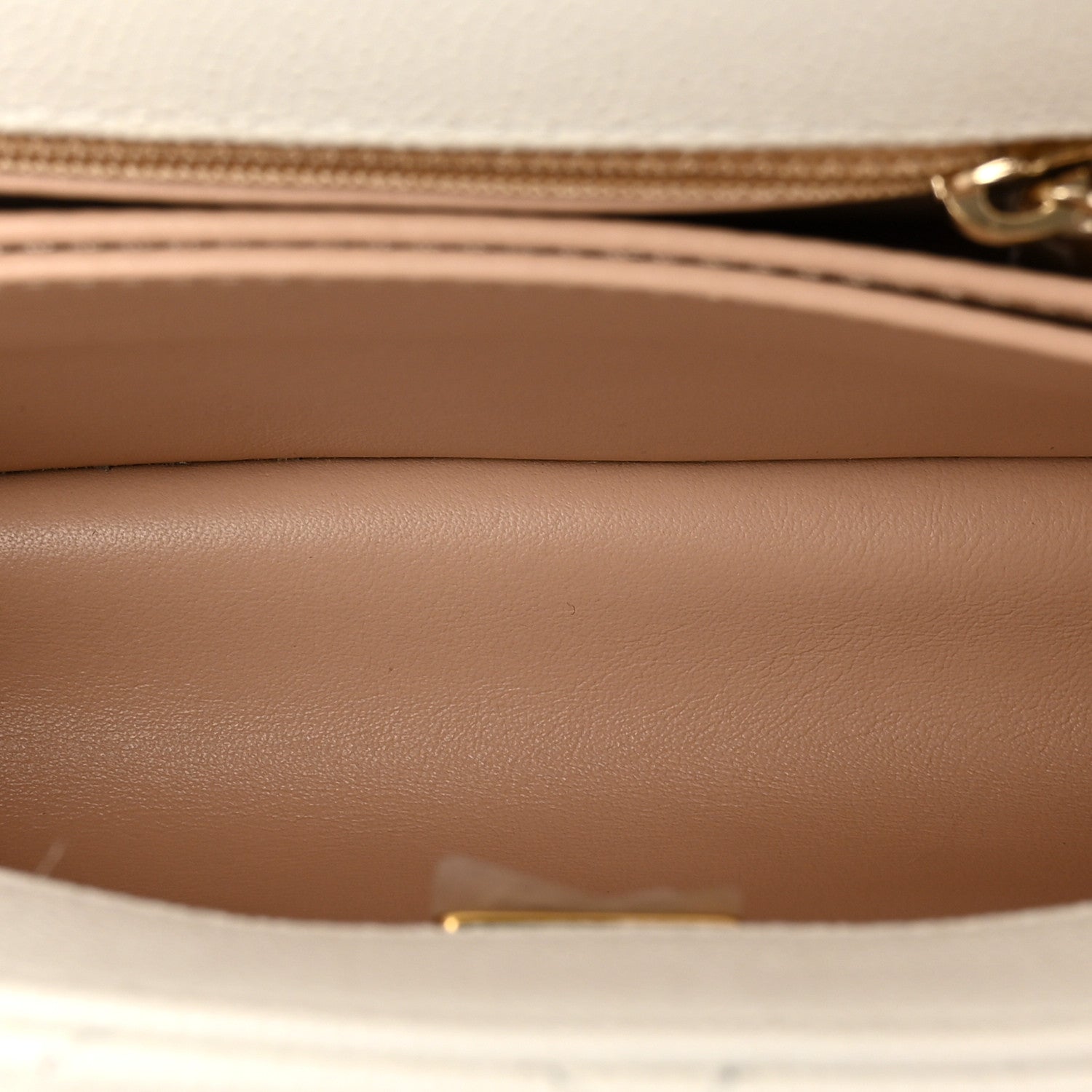 Caviar Quilted Mini Coco Handle Flap White