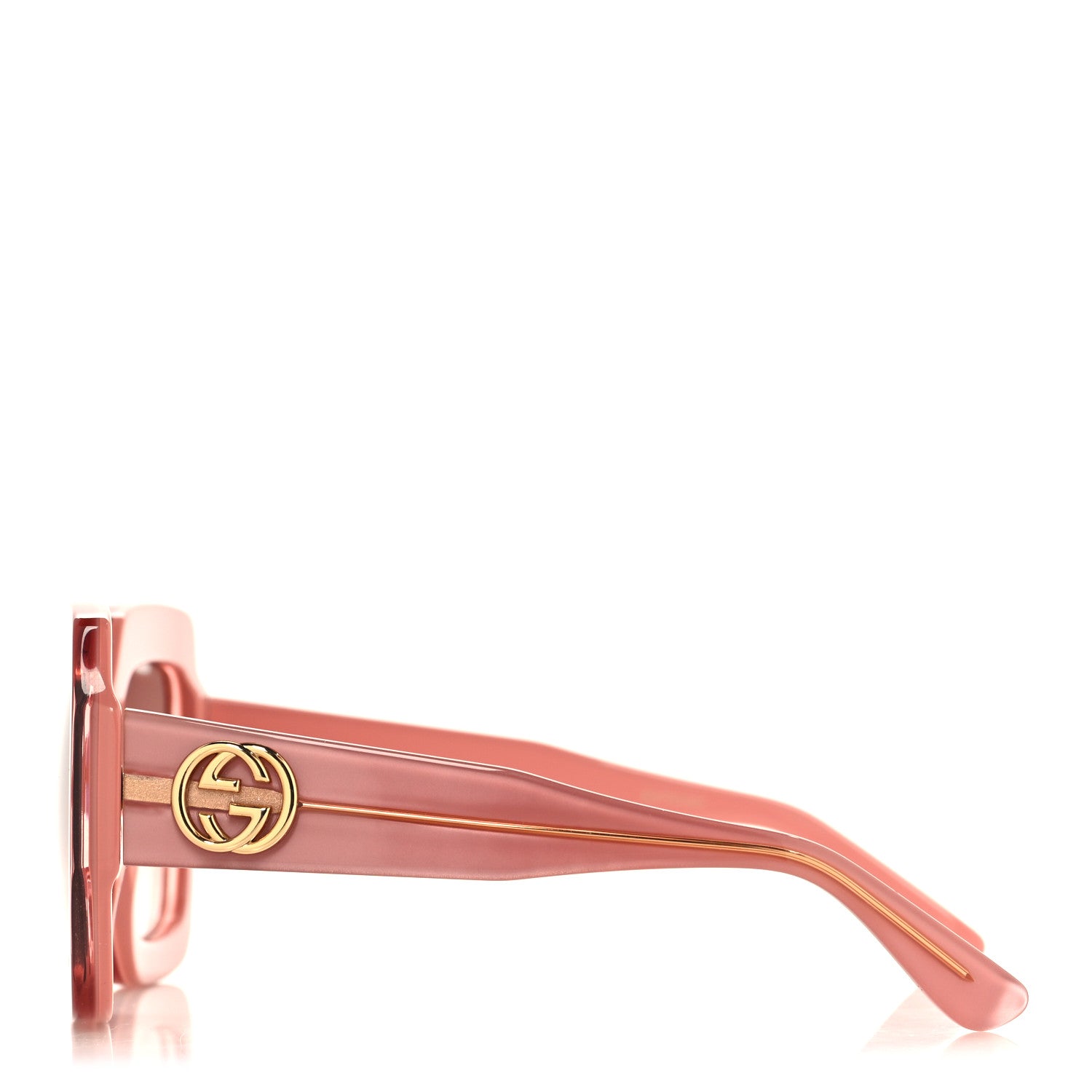 Square Frame GG0178S Sunglasses Rose Brown