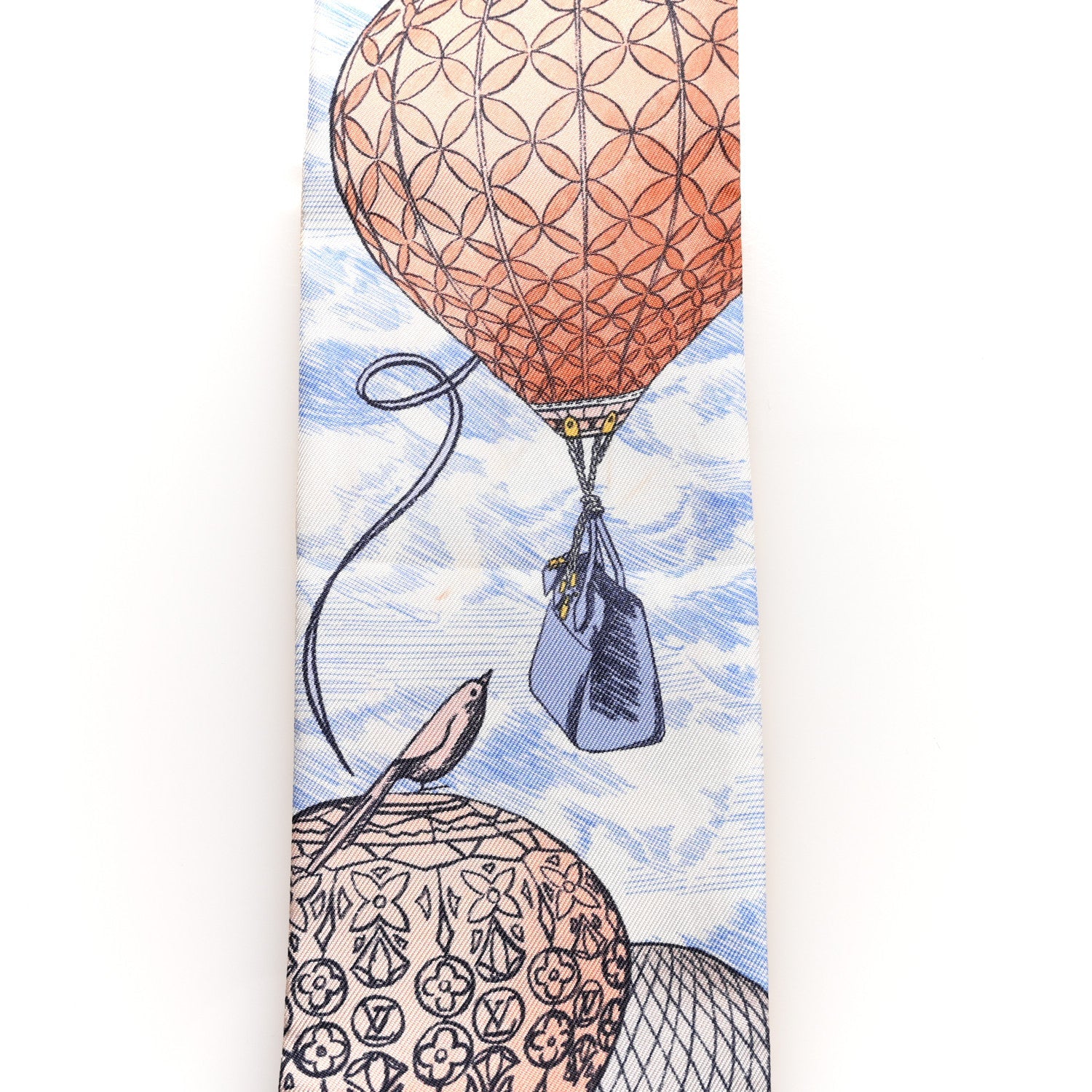 Silk Monogram Up And Away Bandeau Light Blue