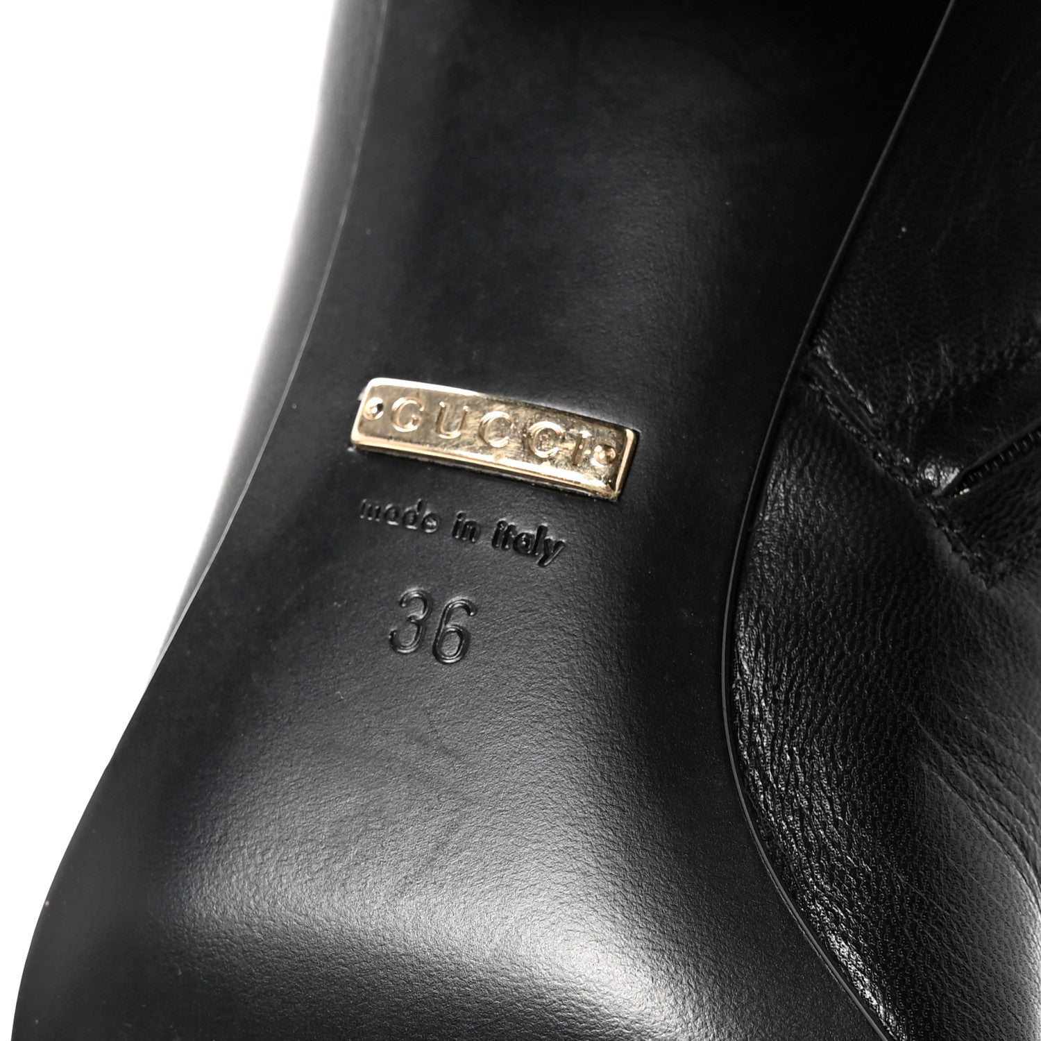 Calfskin Soho Knee Boots 36 Black