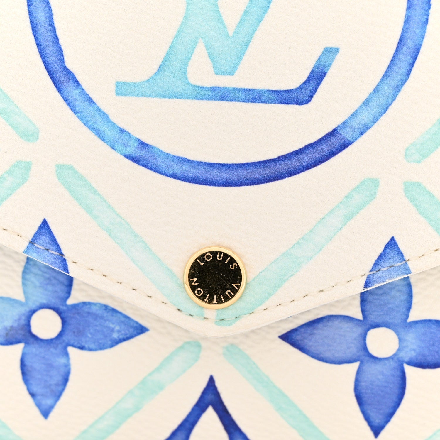Monogram Giant By The Pool 2.0 Felicie Pochette Chain Wallet Lagoon Blue