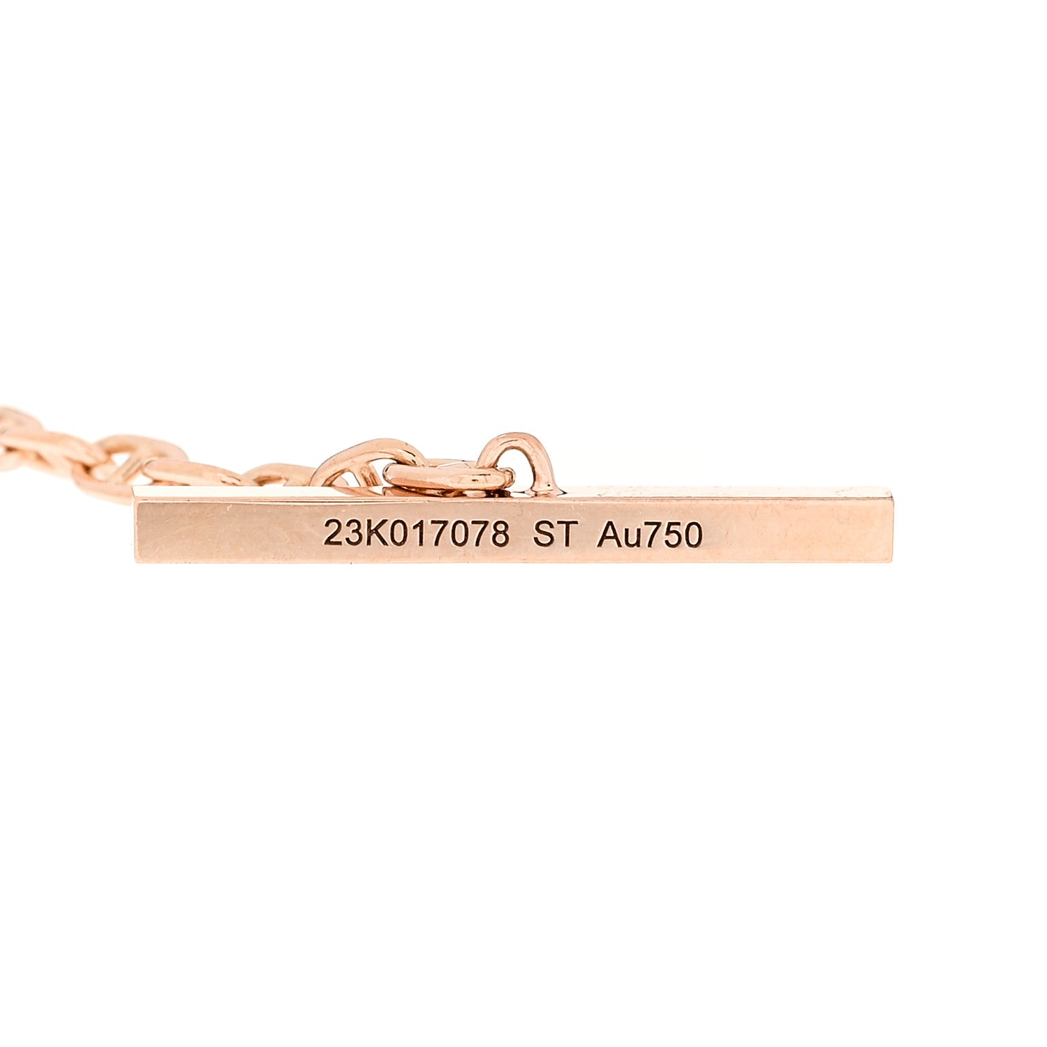 18K Rose Gold Diamond Chaine d'Ancre Verso Bracelet ST