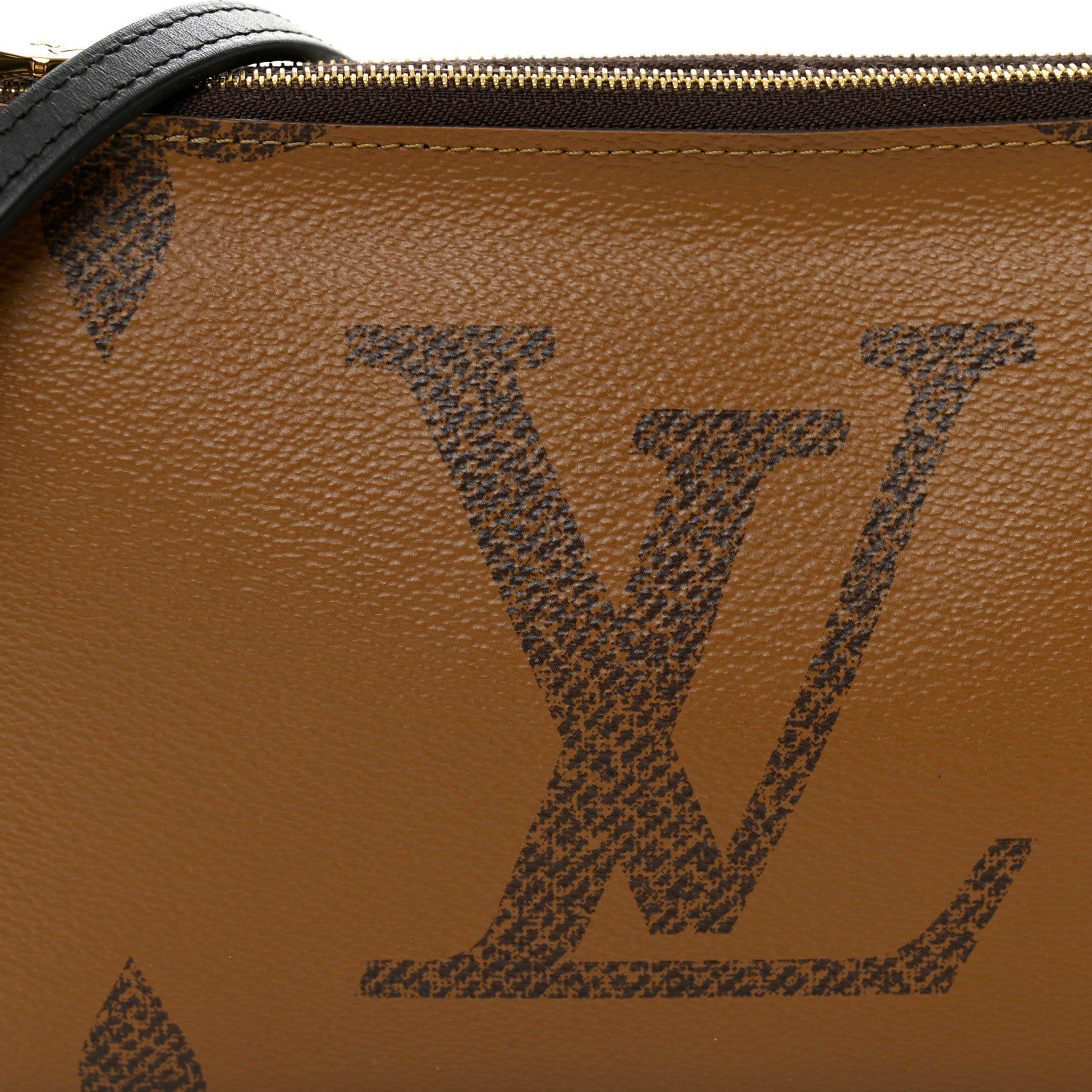 Reverse Monogram Giant Double Zip Pochette