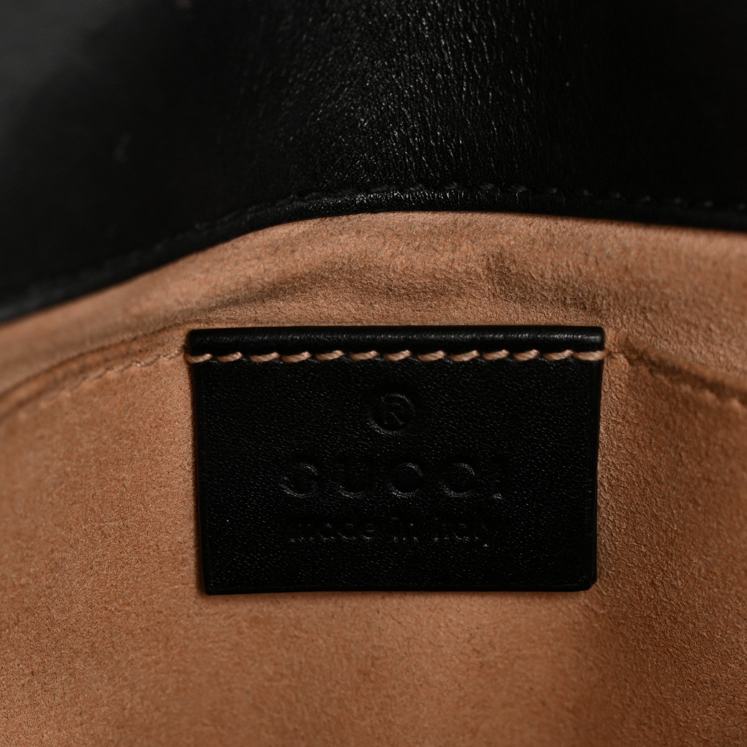 Calfskin Matelasse Mini GG Marmont Shoulder Bag Black
