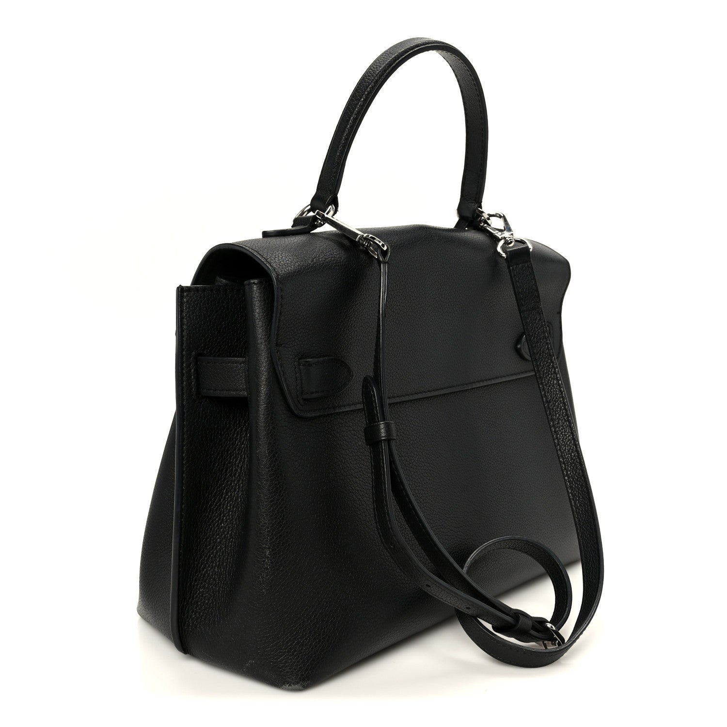 Soft Calfskin My Lockme Top Handle Black