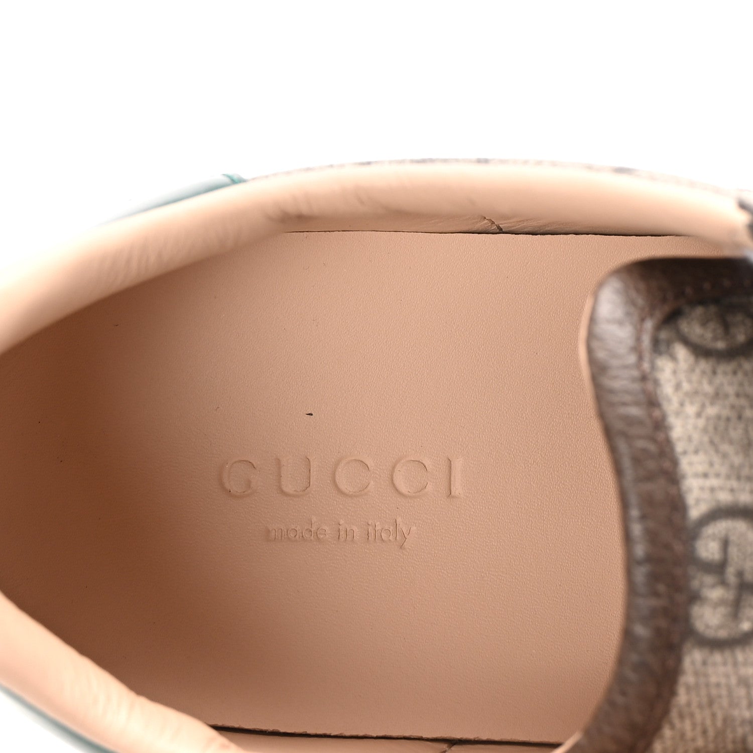 GG Supreme Monogram Boutique Ace Sneakers 35 Brown