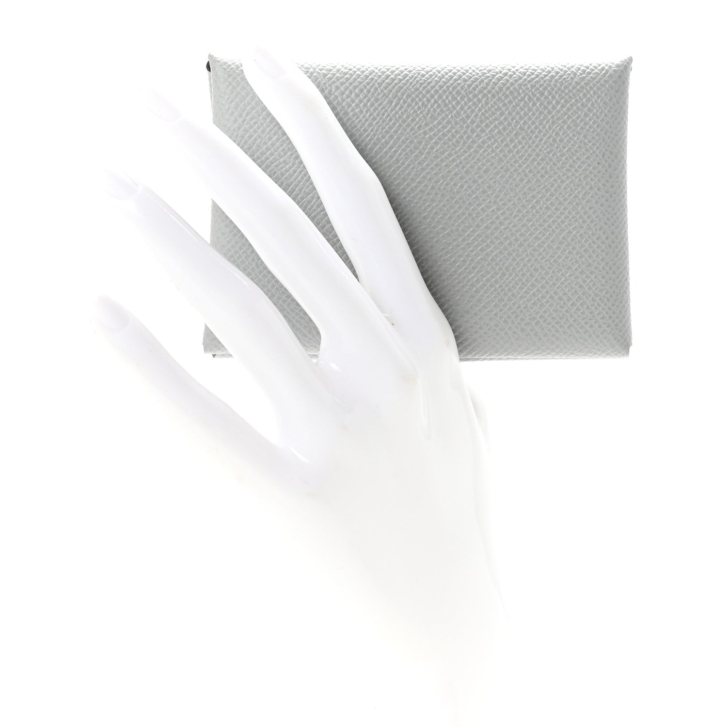 Epsom Calvi Duo Card Case Gris Pantin