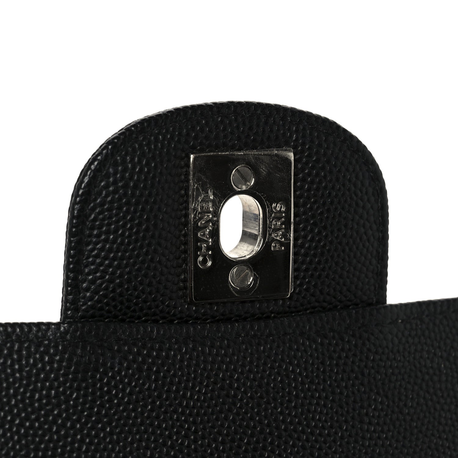 Caviar Quilted Mini Rectangular Flap Black
