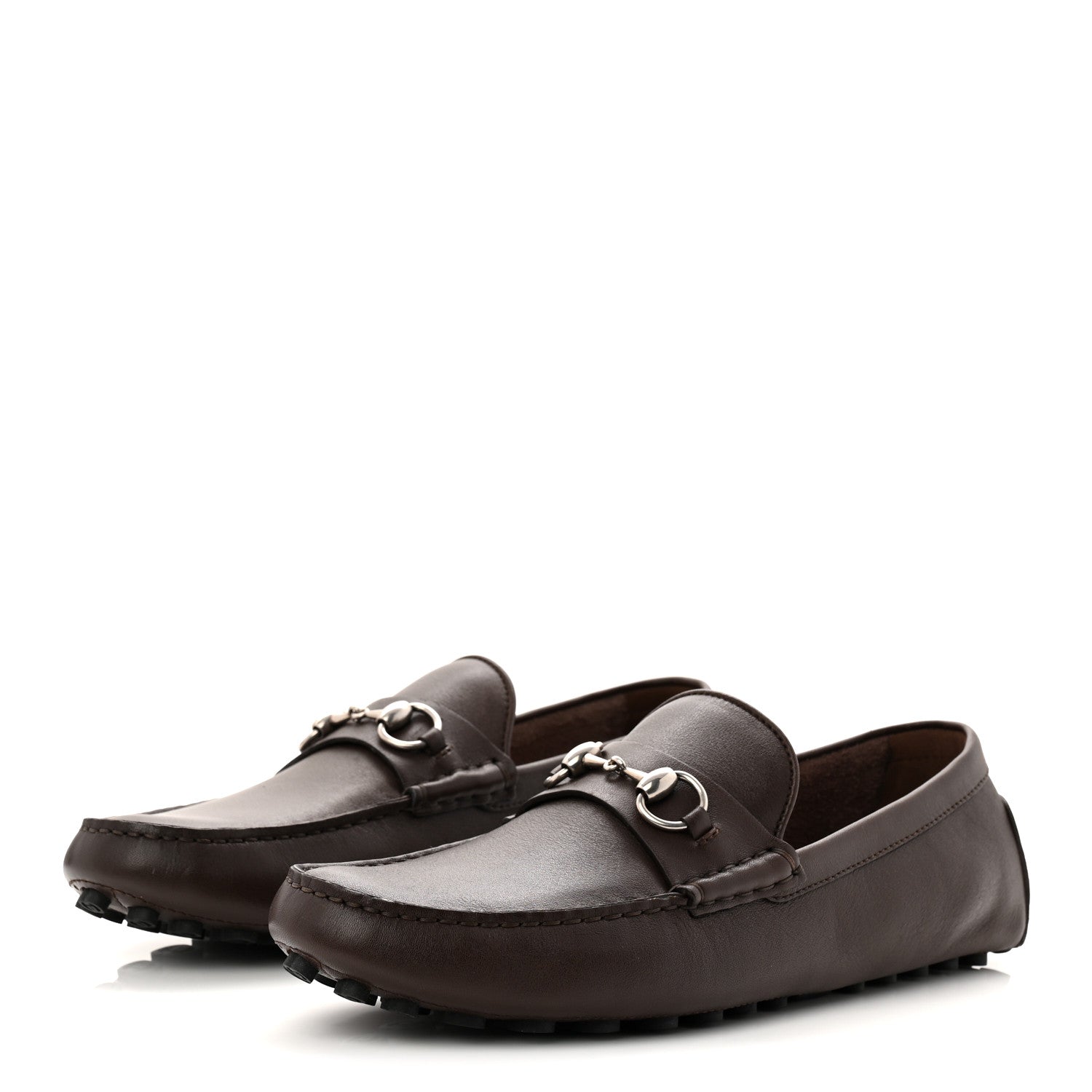 Soft Clove Calfskin Mens Horsebit Driver Loafers 9 Cocoa