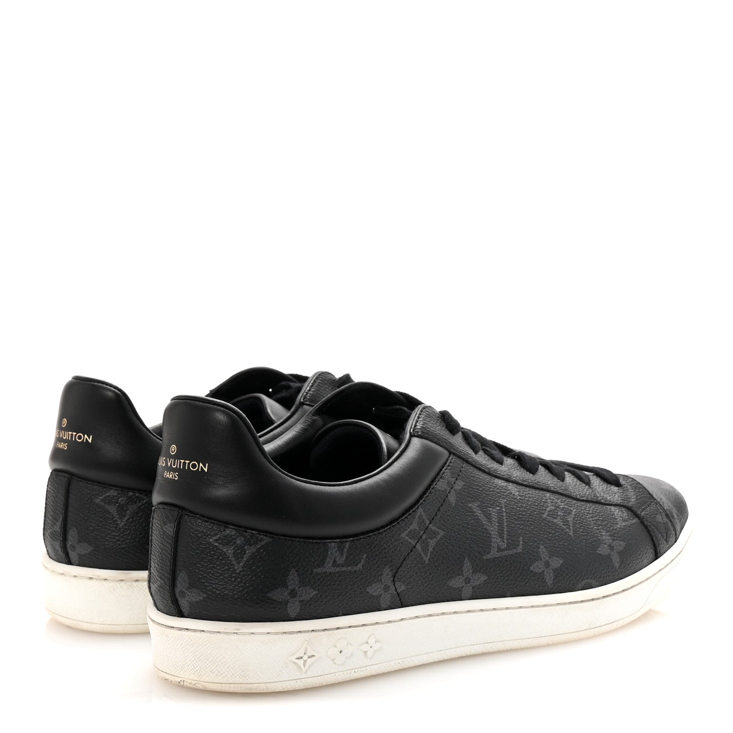 Calfskin Monogram Eclipse Luxembourg Sneakers Black
