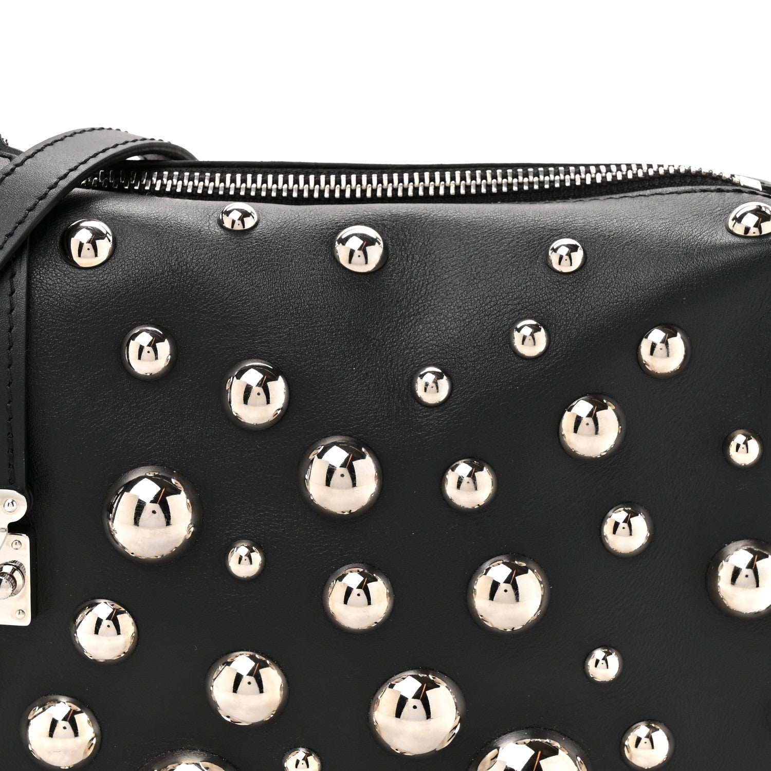 LV X YK Taurillon Brass Metal Dots Side Trunk Black