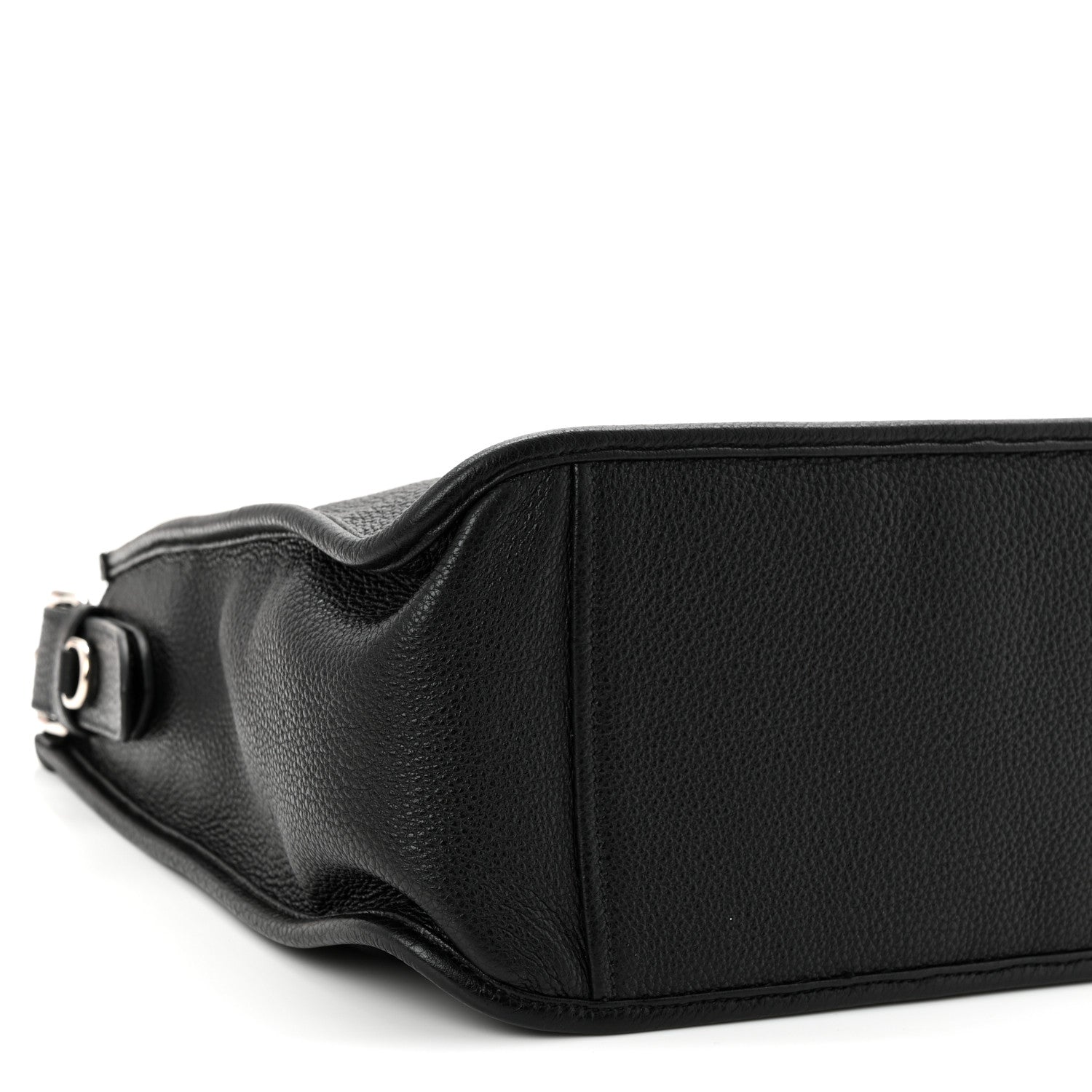 Vitello Daino Soft Hobo Messenger Bag Black