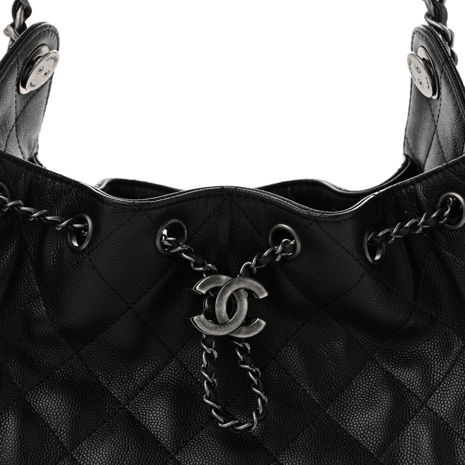 Caviar Quilted Mini Chanel 25 Handbag Black