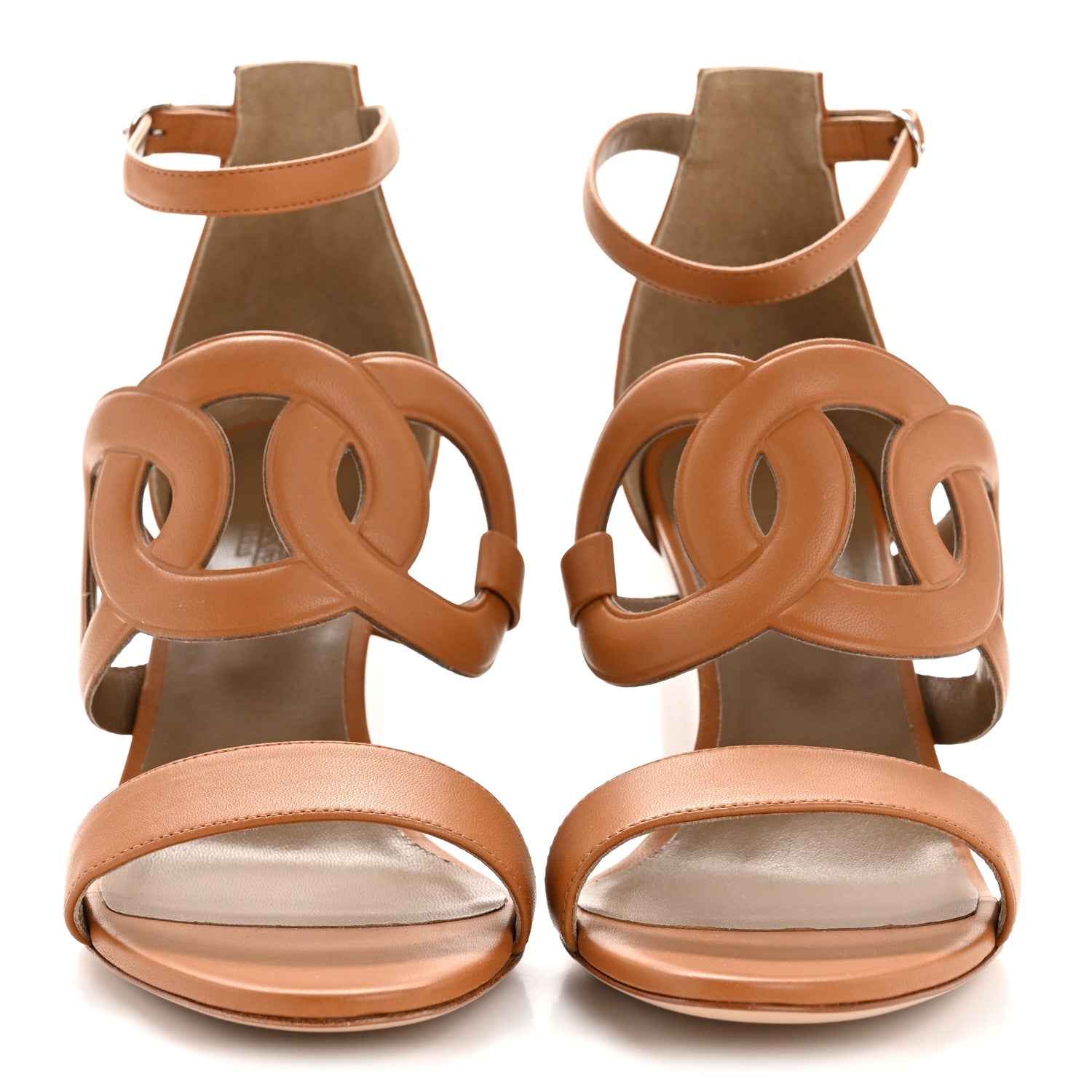 Nappa Brisbane Wedge Sandals 39 Naturel