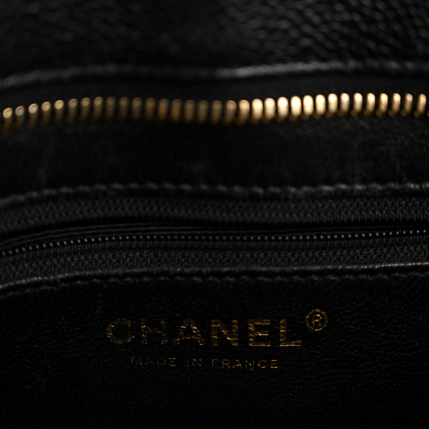 Caviar Quilted Medallion Tote Black