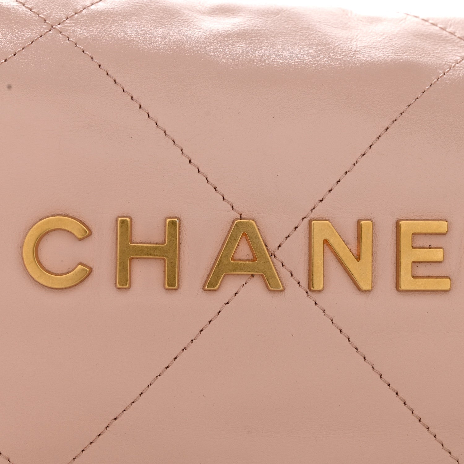 Shiny Calfskin Quilted Small Chanel 22 Light Pink