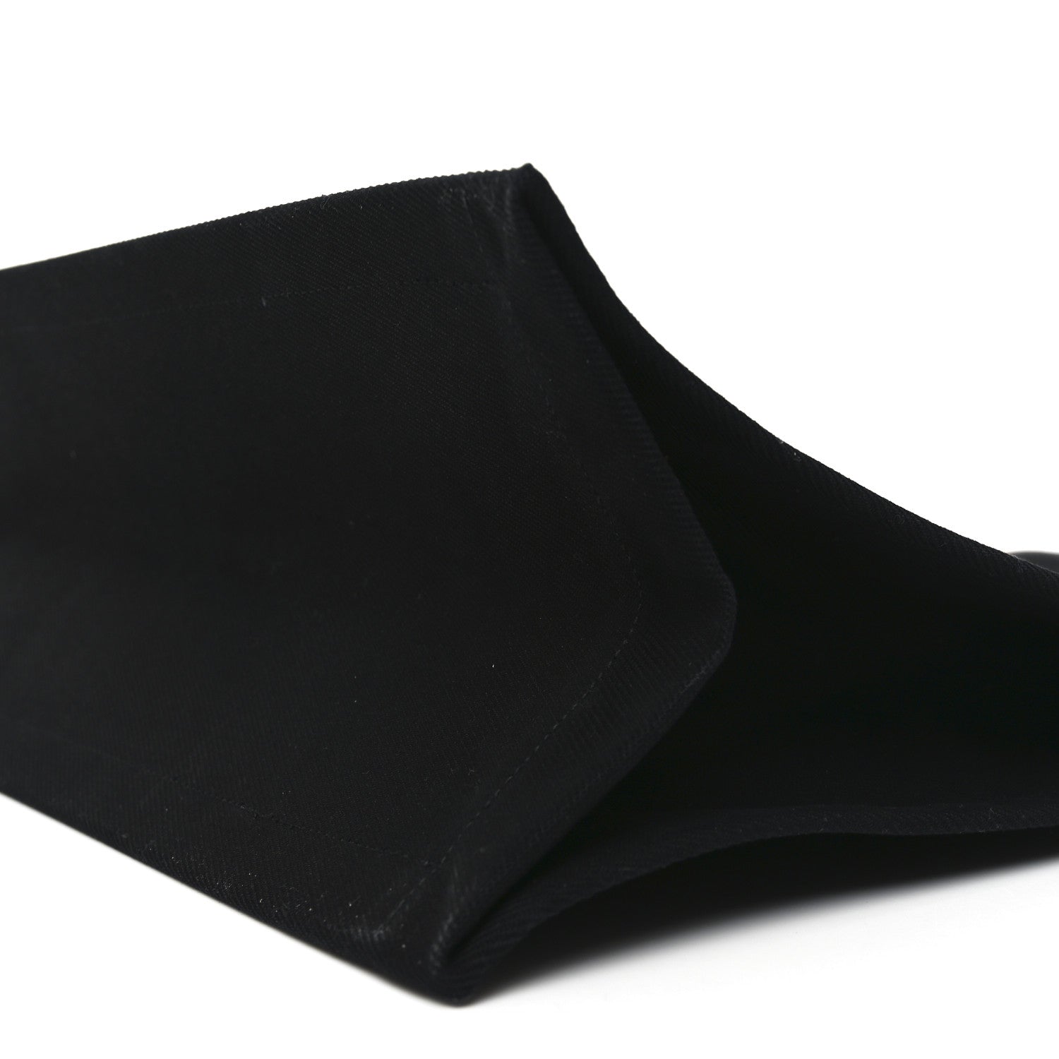 Linen Calfskin Rive Gauche Tote Black