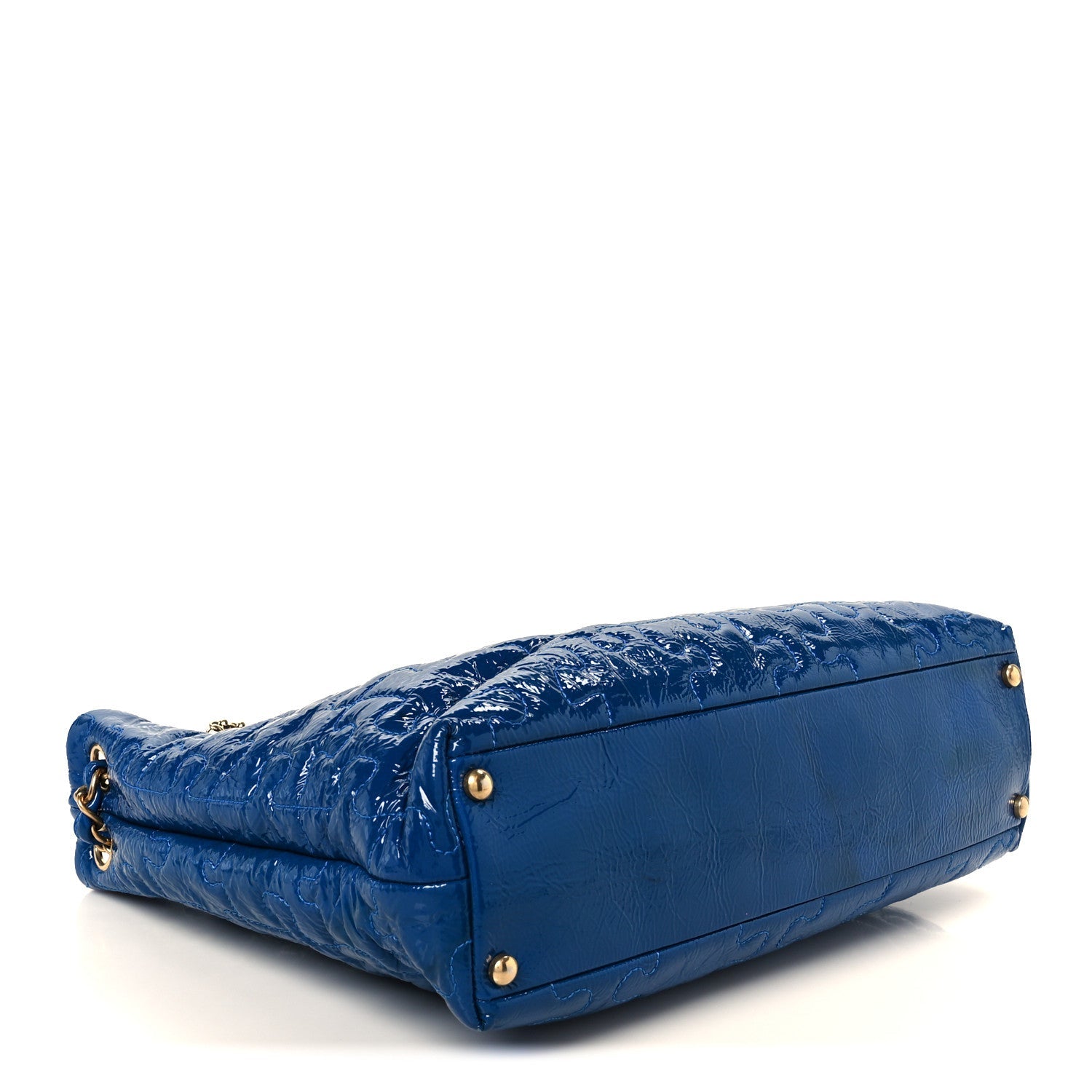 Patent Puzzle Tote Electric Blue