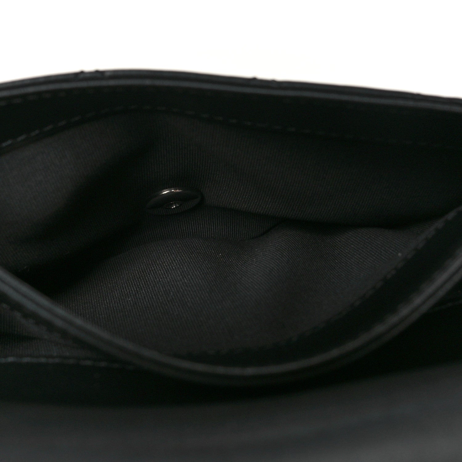 Calfskin Quilted CC Uniform Flap Belt Bag Black