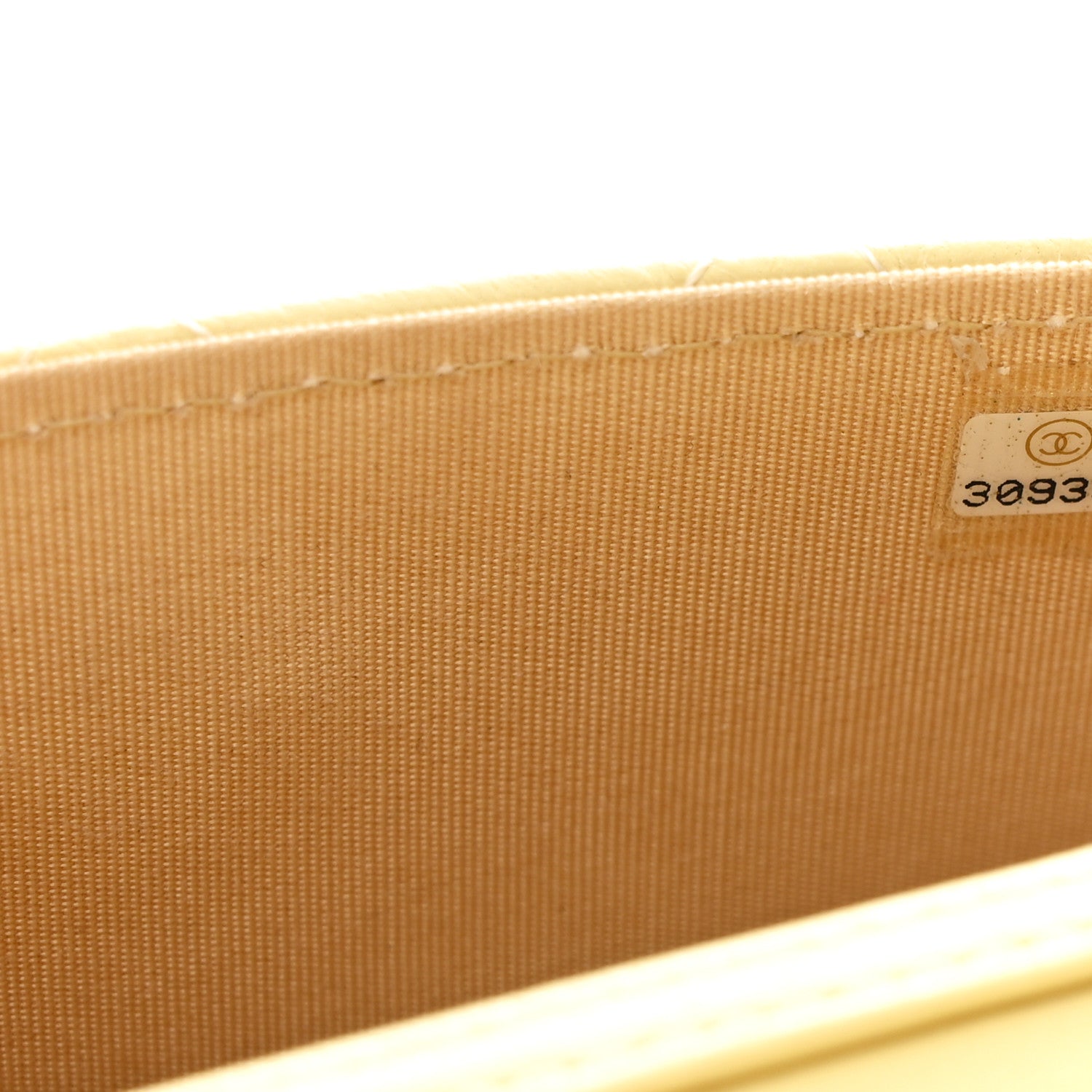 Lambskin Quilted Pearl Crush Clutch With Chain Yellow