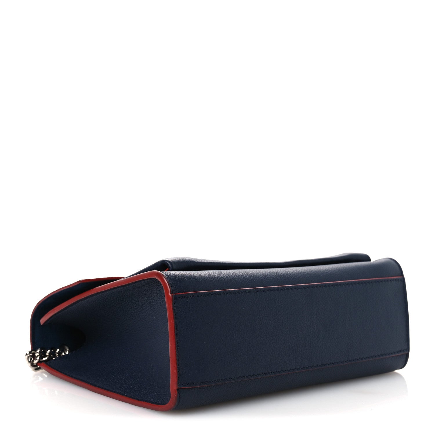 Soft Calfskin Mylockme Chain Bag BB Marine Rouge