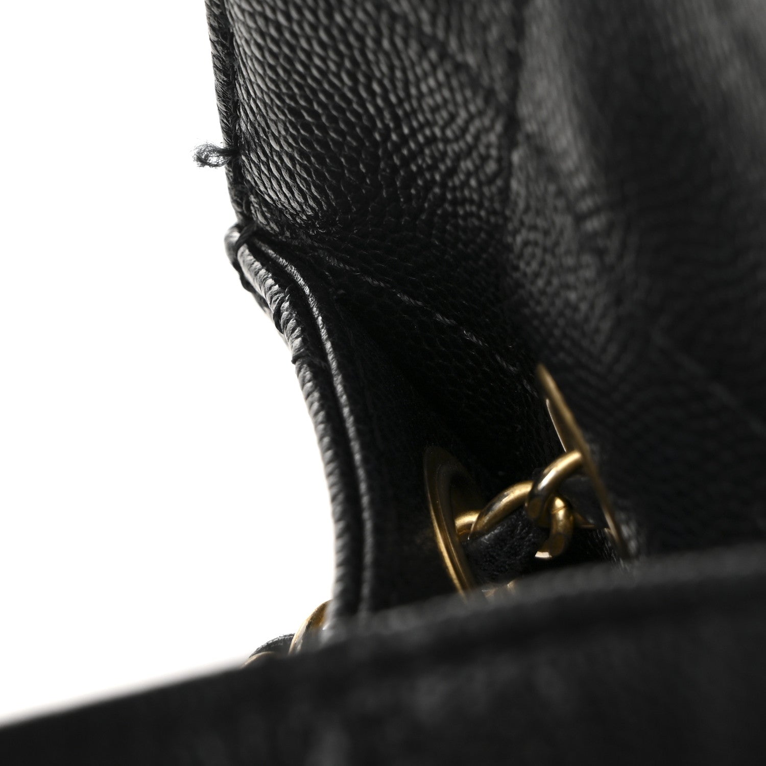 Caviar Quilted Medium Chanel 25 Handbag Black