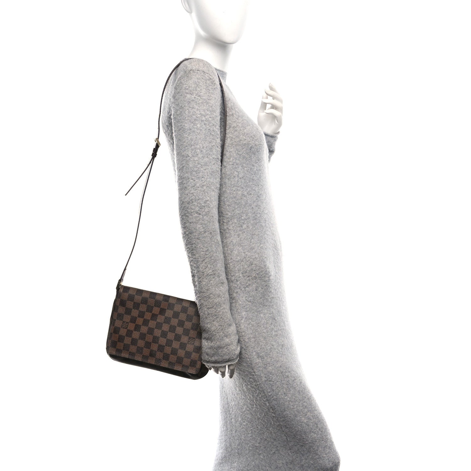 Damier Ebene Musette Tango Long Strap