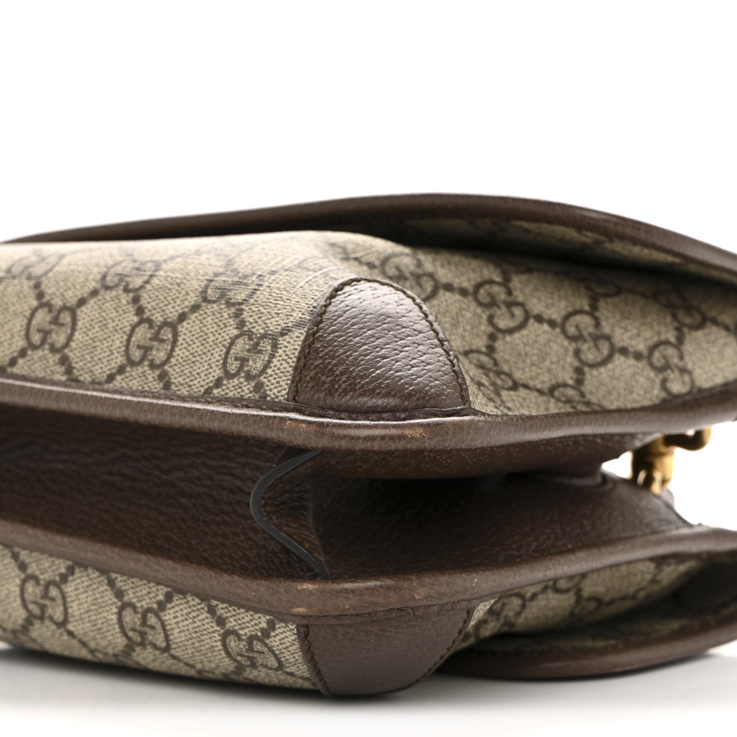 GG Supreme Monogram Web Small Neo Vintage Double Flap Messenger Bag Beige New Acero