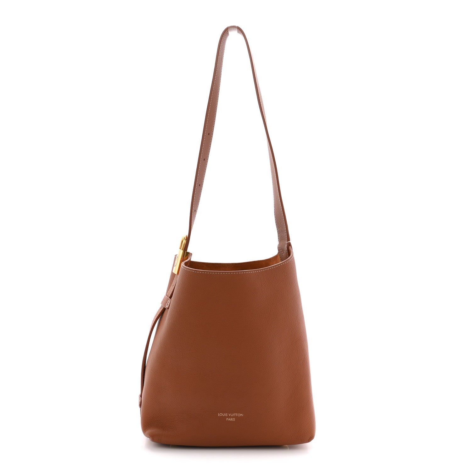 Grained Calfskin Low Key Hobo PM Cognac
