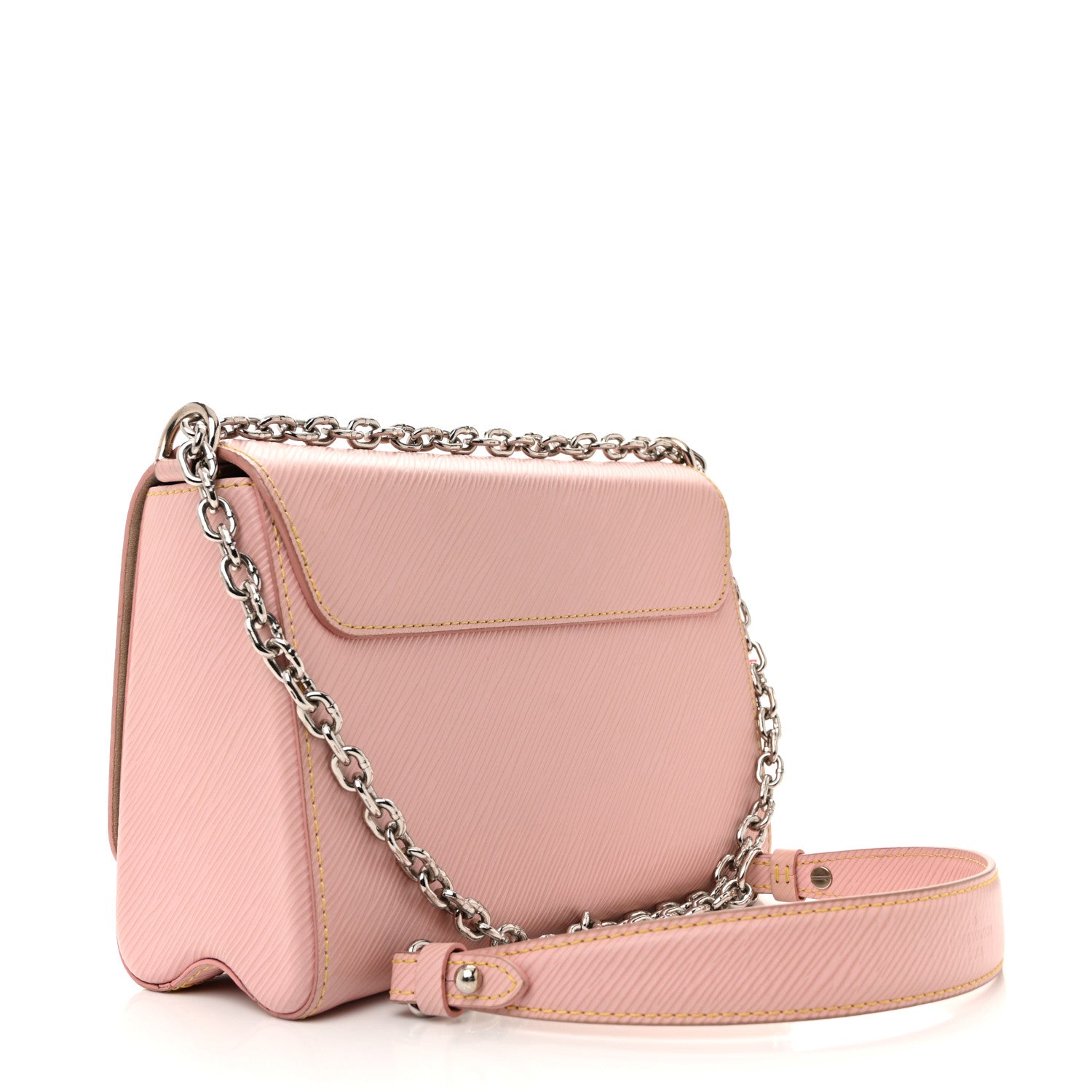 Epi Twist Shoulder Bag MM Rose Ballerine