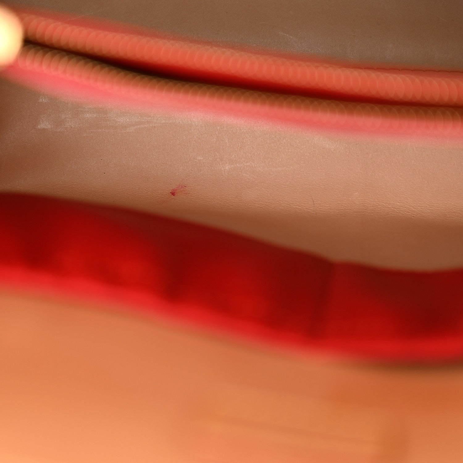 Monogram Calf Hair Spikes Iconoclasts Christian Louboutin Tote Red