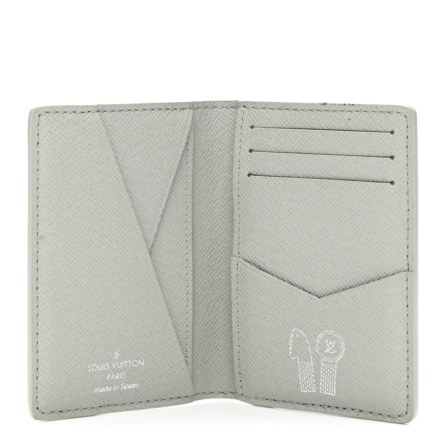 Monogram Pocket Organizer Gradient Grey