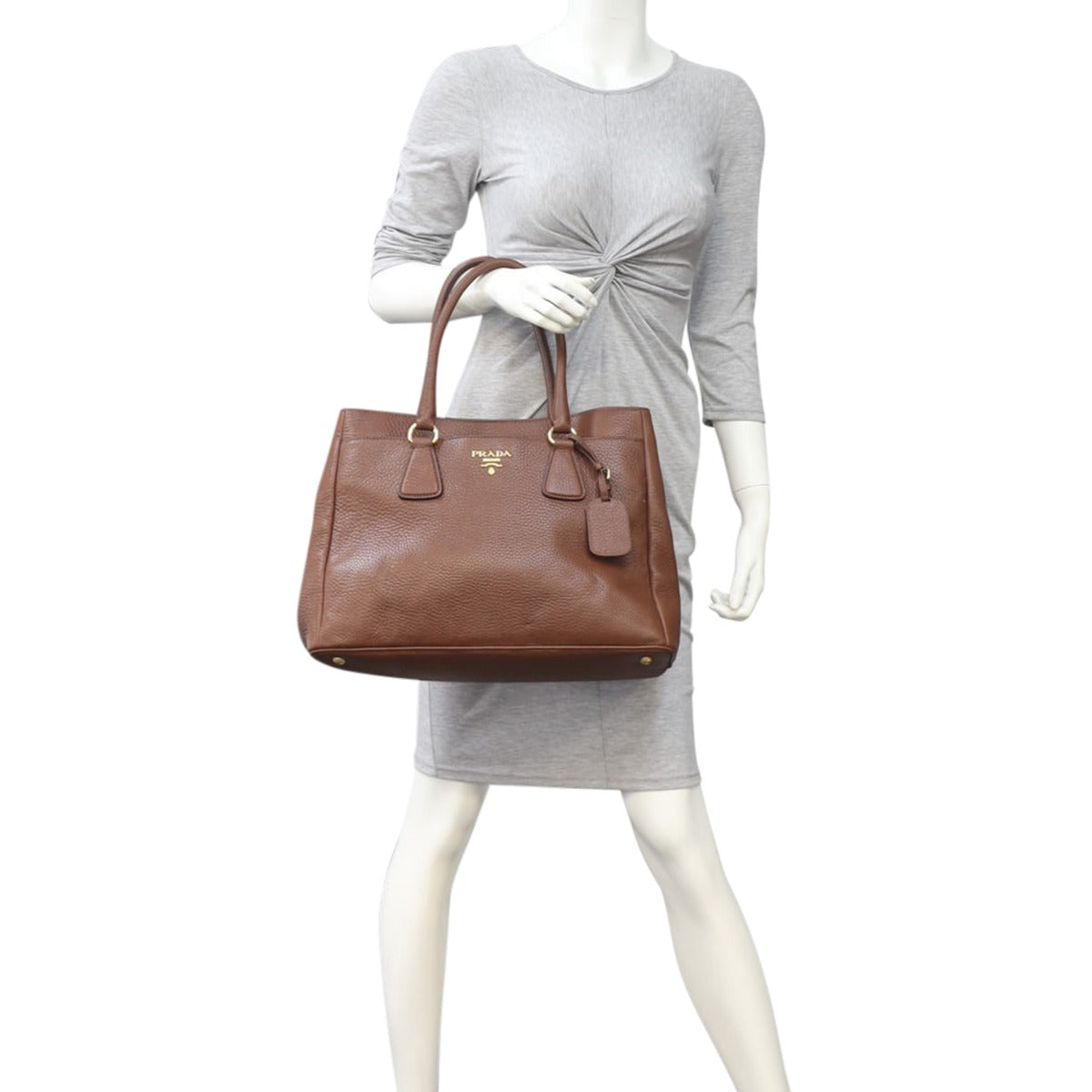 Prada Vitello Daino Shopping Tote