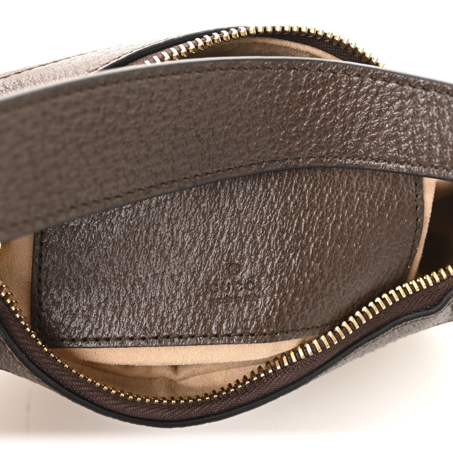 Monogram Jumbo GG Textured Dollar Calfskin Web Mini Ophidia Half Moon Hobo Camel Ebony New Acero