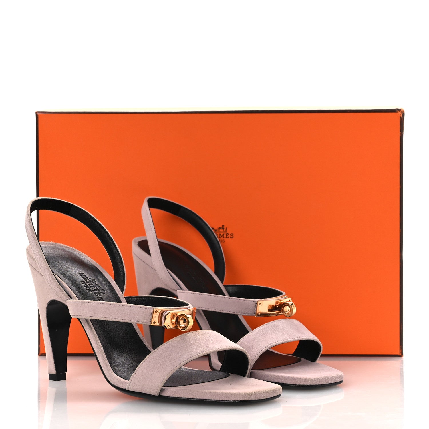 Suede Goatskin Glamour 95 Sandals 37 Rose Porcelaine