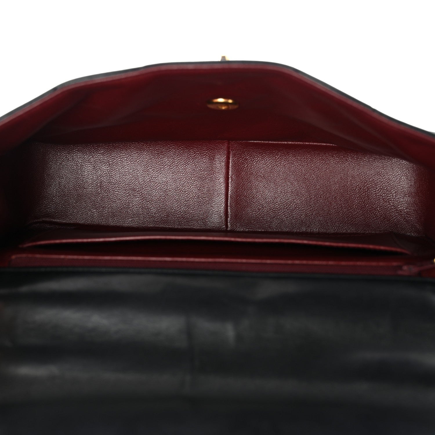 Lambskin Chevron Quilted Mini Kelly Flap Black