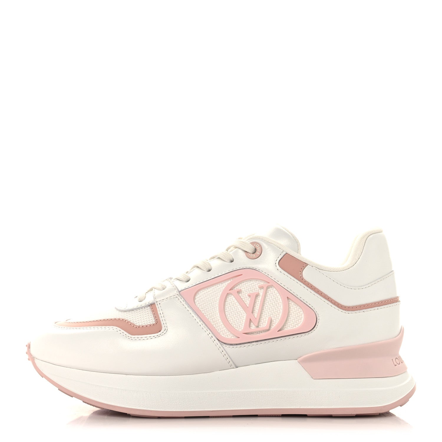 Calfskin Neo Run Away Sneakers 39 White Pink