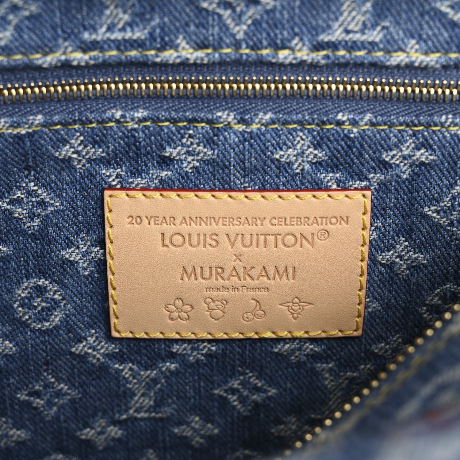 LV X TM Monogram Denim Cerises Cosmetic Pouch GM