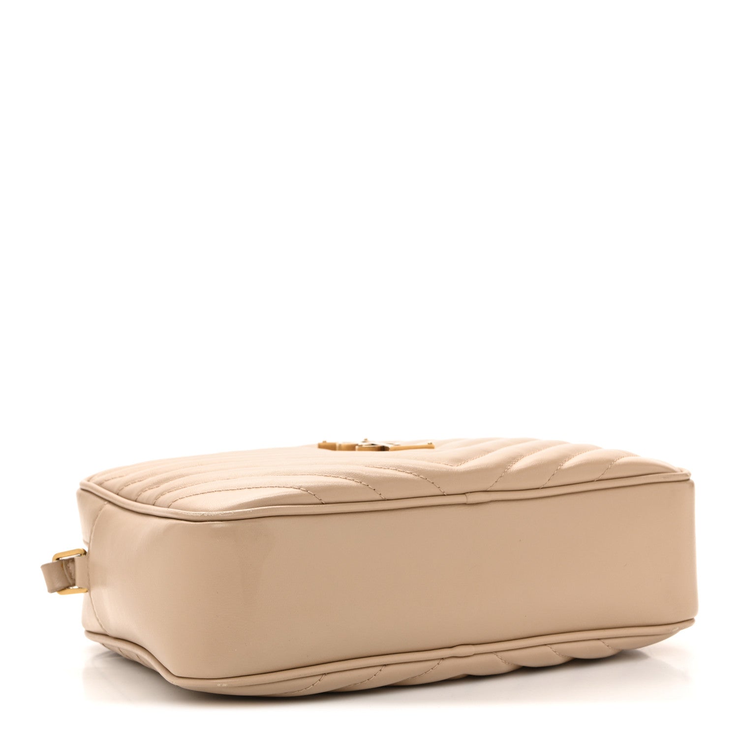 Calfskin Matelasse Monogram Lou Camera Bag Dark Beige