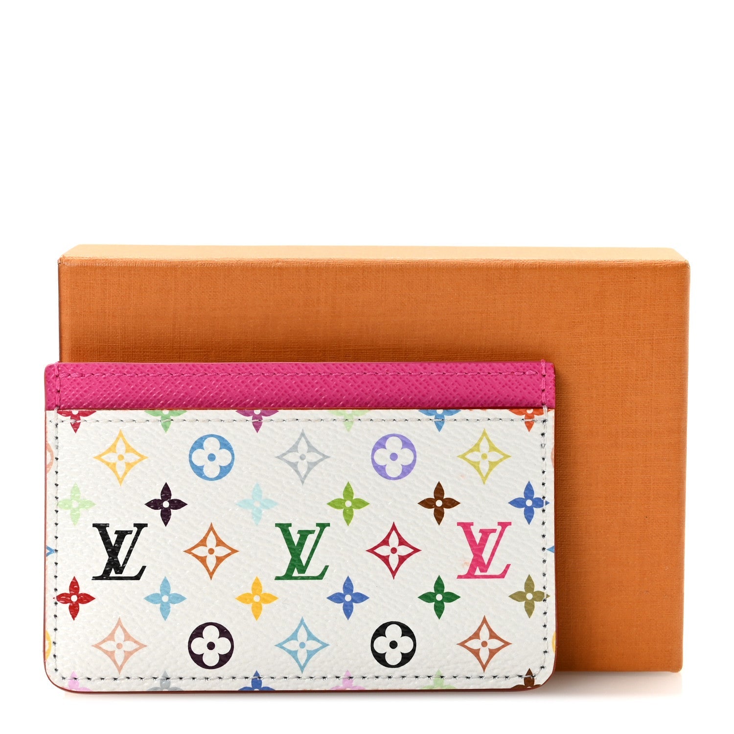 LV X TM Monogram Multicolor Card Holder Kawaii Pink